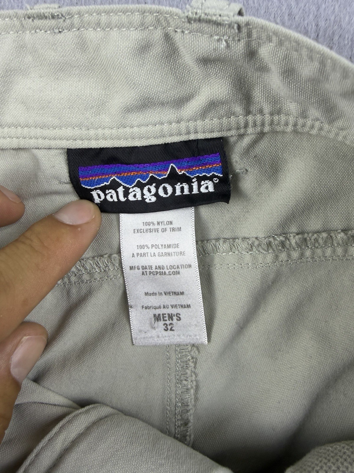 Patagonia Rover Zip Off Pants Men’s Size 32×31 Beige Brown Outdoors Hiking