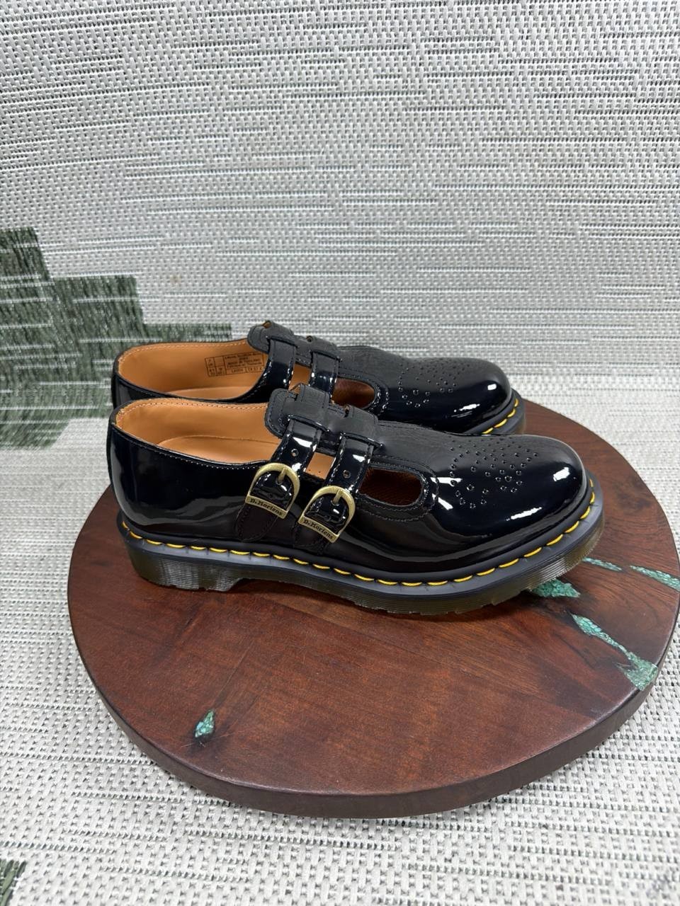 Dr Martens Shoes Women Size 9 Us 8065 Mary Jane Black Patent Leather Shiny