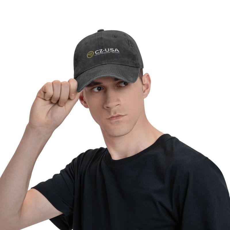 CZ USA Guns Logo Printed baseball cap outdoor sports leisure adjustable sun hats
