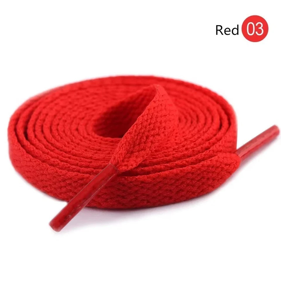 1 Pair Flat Shoelaces Replacement Shoe Laces for Sneakers Casual Sports Shoes