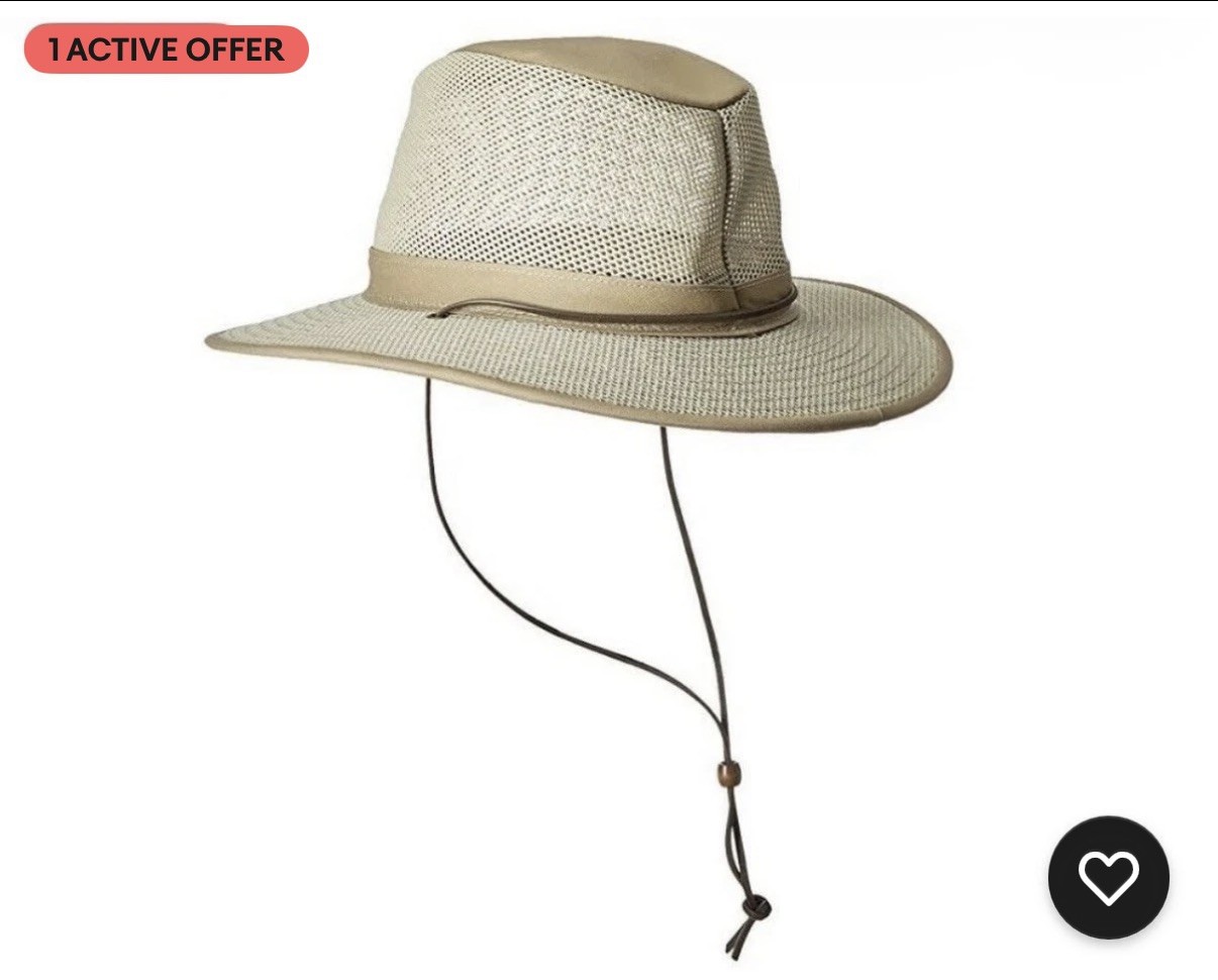 Henschel Crushable Soft Mesh Aussie Breezer Hat, Natural, 2XL