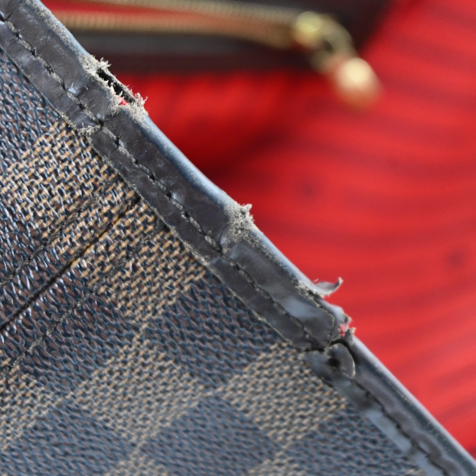 LOUIS VUITTON Damier Ebene Neverfull GM Tote Bag N51106 LV C1965YR806