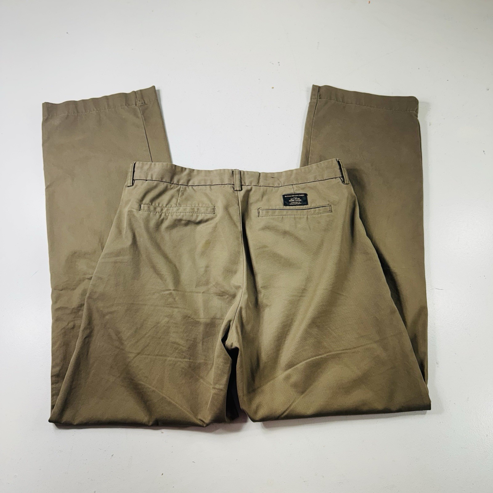 Banana Republic Bootcut Chino Pants Beige Men’s Size 35×34