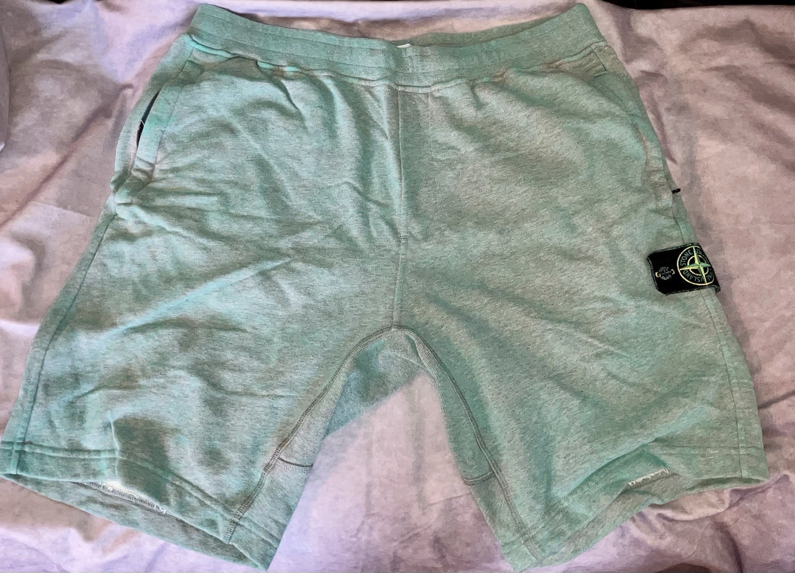 Stone Island Sweatshorts XL Men’s Blue Green Sage New Without Tags