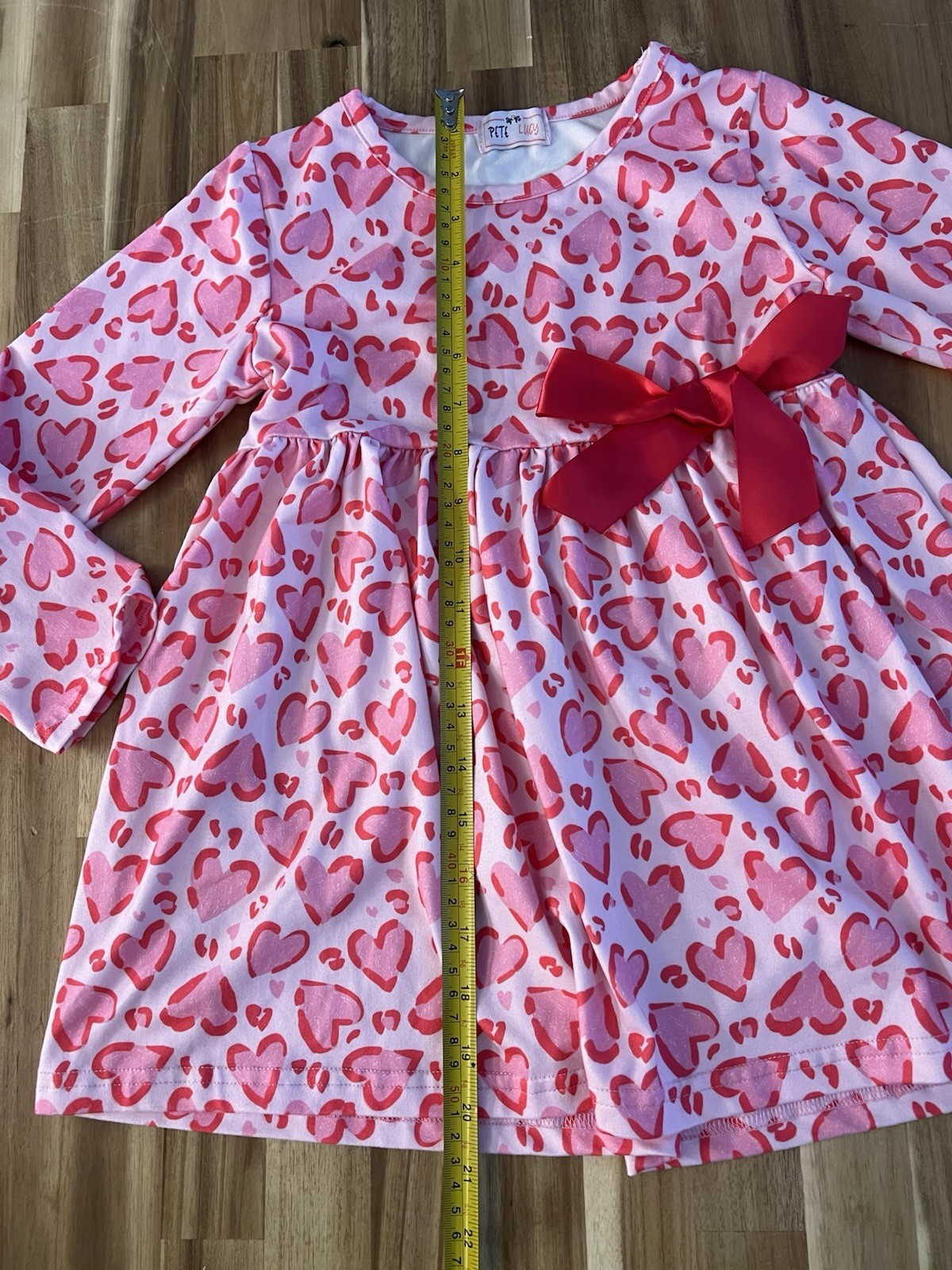 Pete And Lucy Valentines Day Dress 6 6x Pink Red