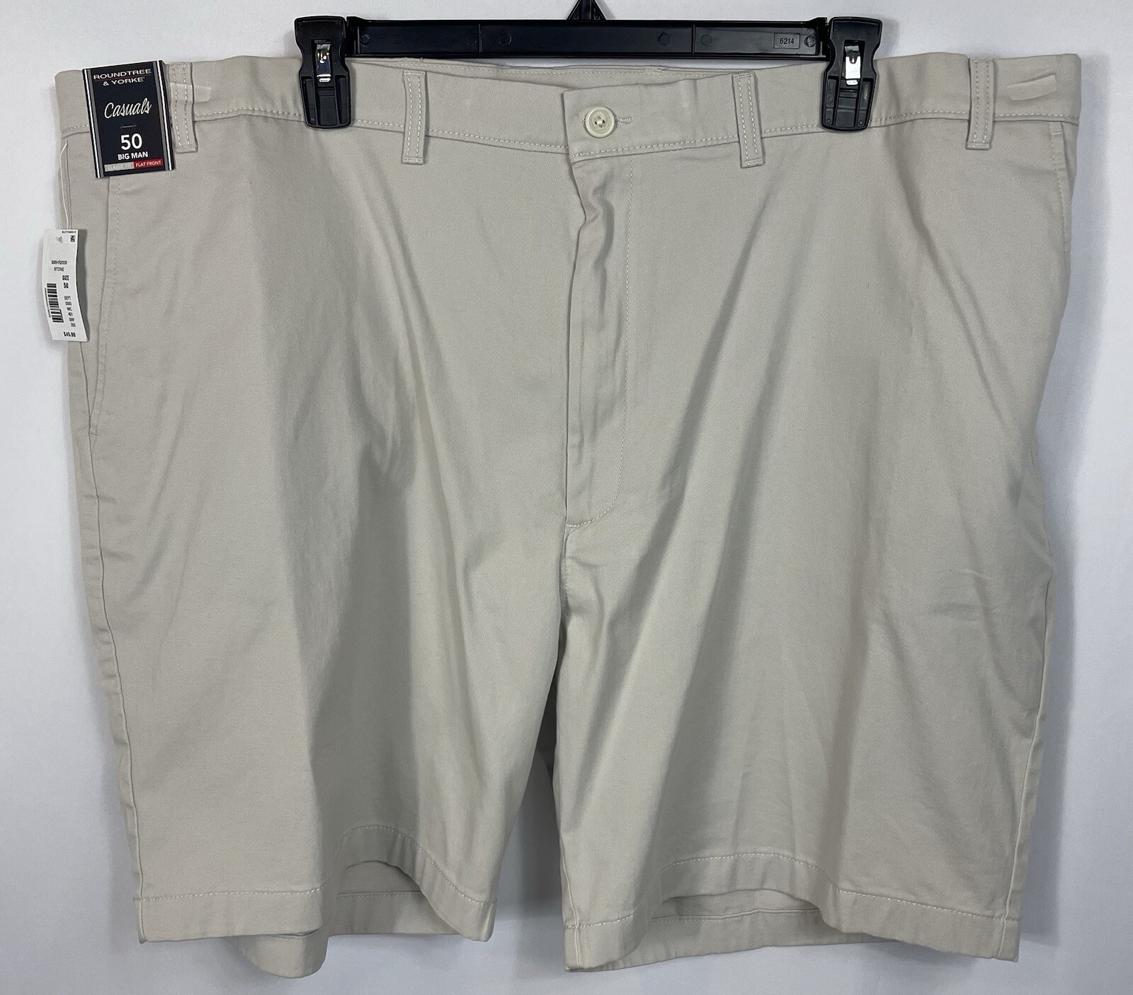 Roundtree & Yorke Big Man Shorts Size 50 CASUALS Navy, Black, Stone or White NWT