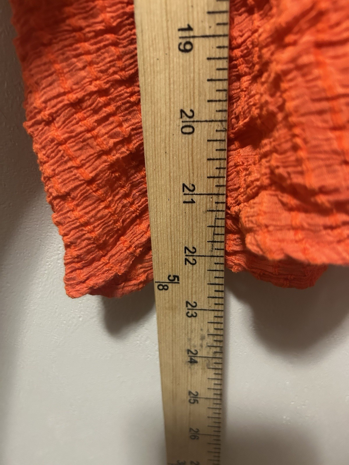 Torrid Textured Gauze Peasant Blouse Semi Sheer Size 2 (2X) Bright Orange
