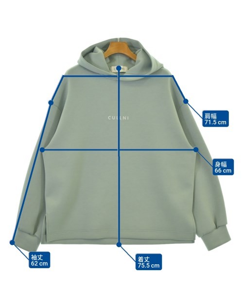 CULLNI Hoodies Light blue(Greenish) (Approx. XL) 2200691508085