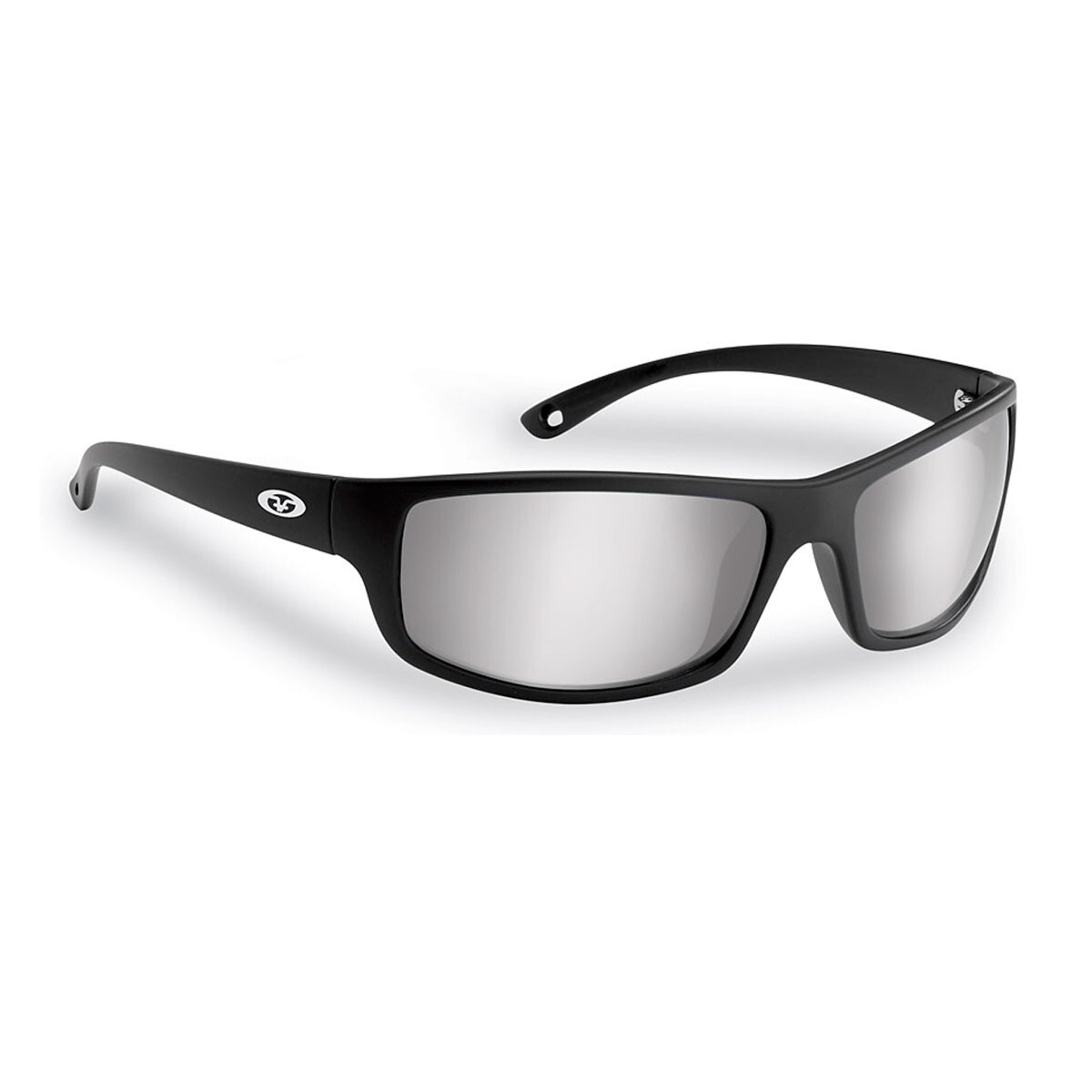 Flying Fisherman Slack Tide Polarized Sunglasses, Blk Smoke SLV Mirror 7756BSS