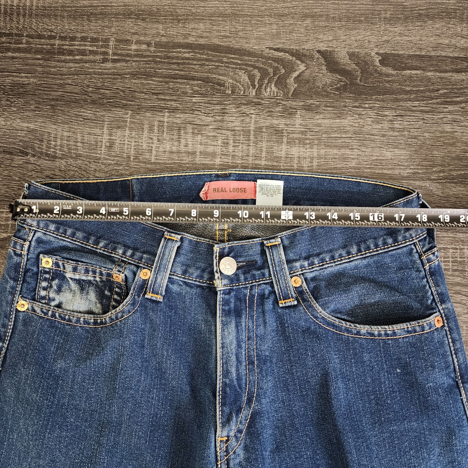 Vintage Levis Type 1 Baggy Jeans Mens 34×32 (36×28) Denim Wide Y2K Real Loose