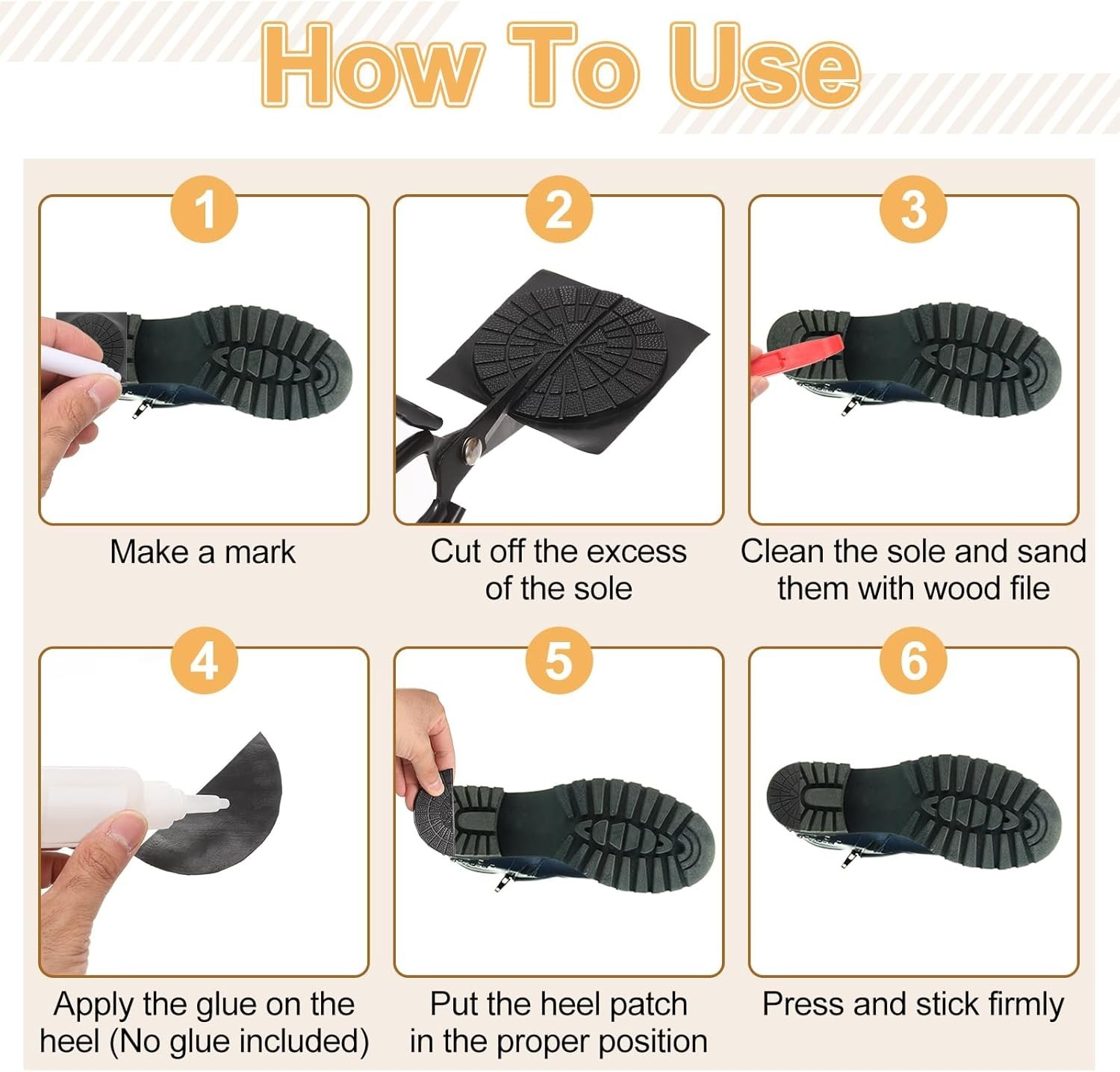 Versatile Non-Slip Sole Protectors for Sneakers – 3 Pairs Lightweight Blue