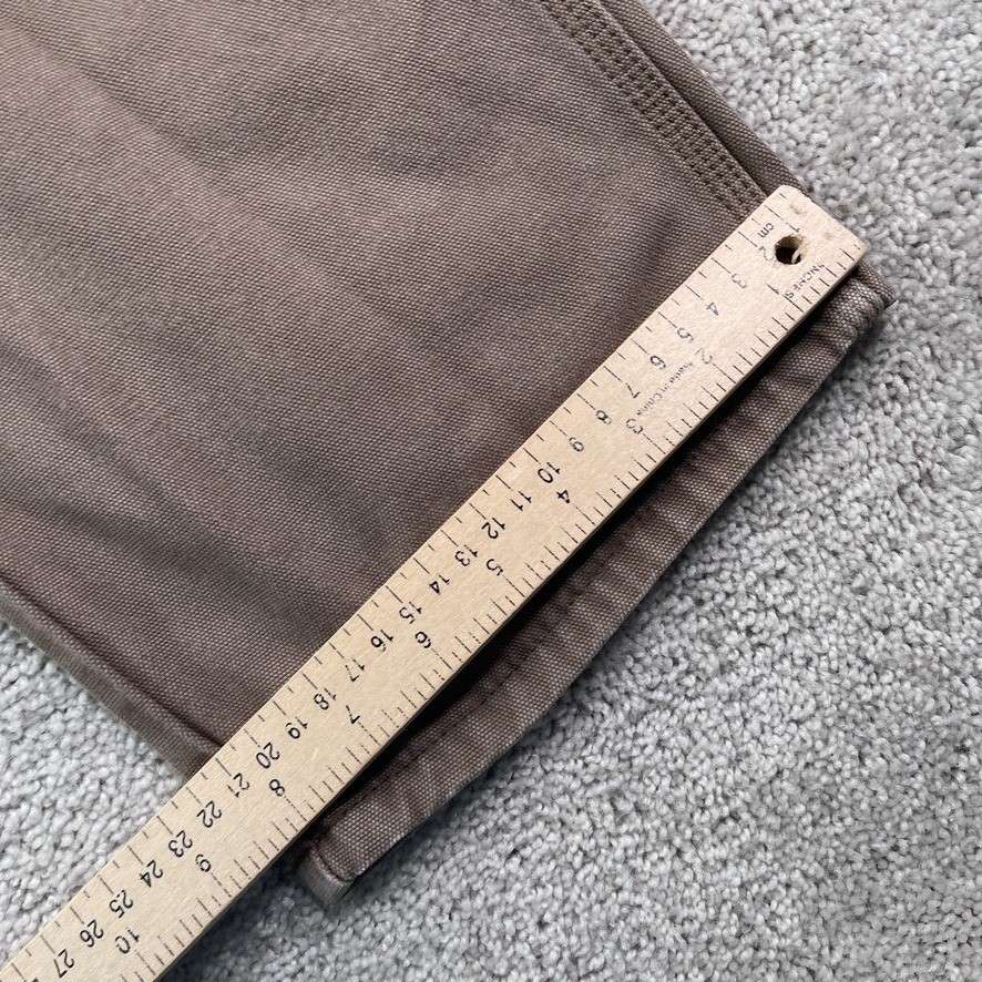 Dickies Pants Mens 34×34 Brown Carpenter Utility Canvas Workwear Hammer Loop