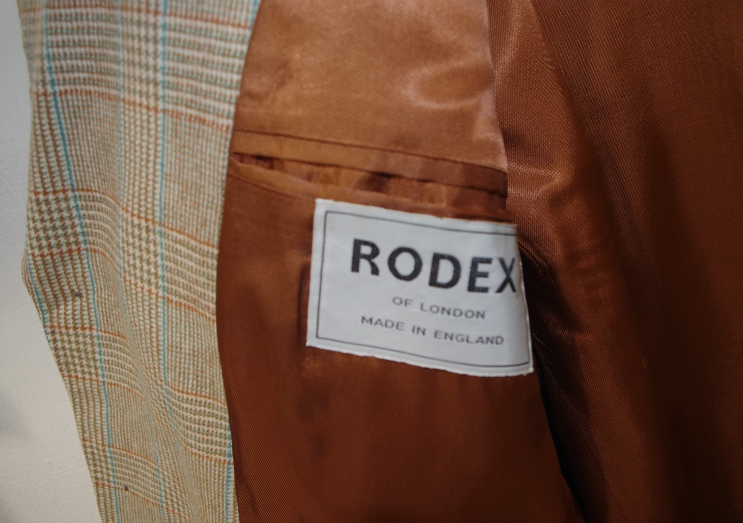#8 Rodex of England Fine Wool Blazer Plaid Men’s 42 SPORT COAT Lillywhites