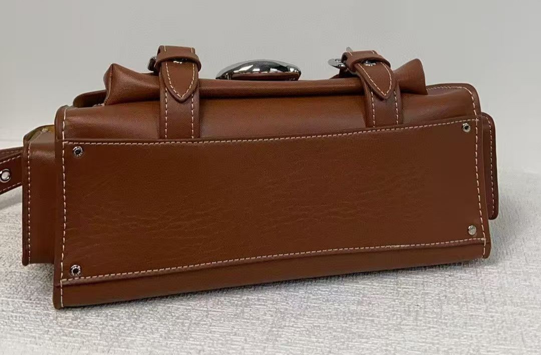 Coach CT721 Leather Soft Tabby Shoulder Bag Crossbody Brown outlet New!