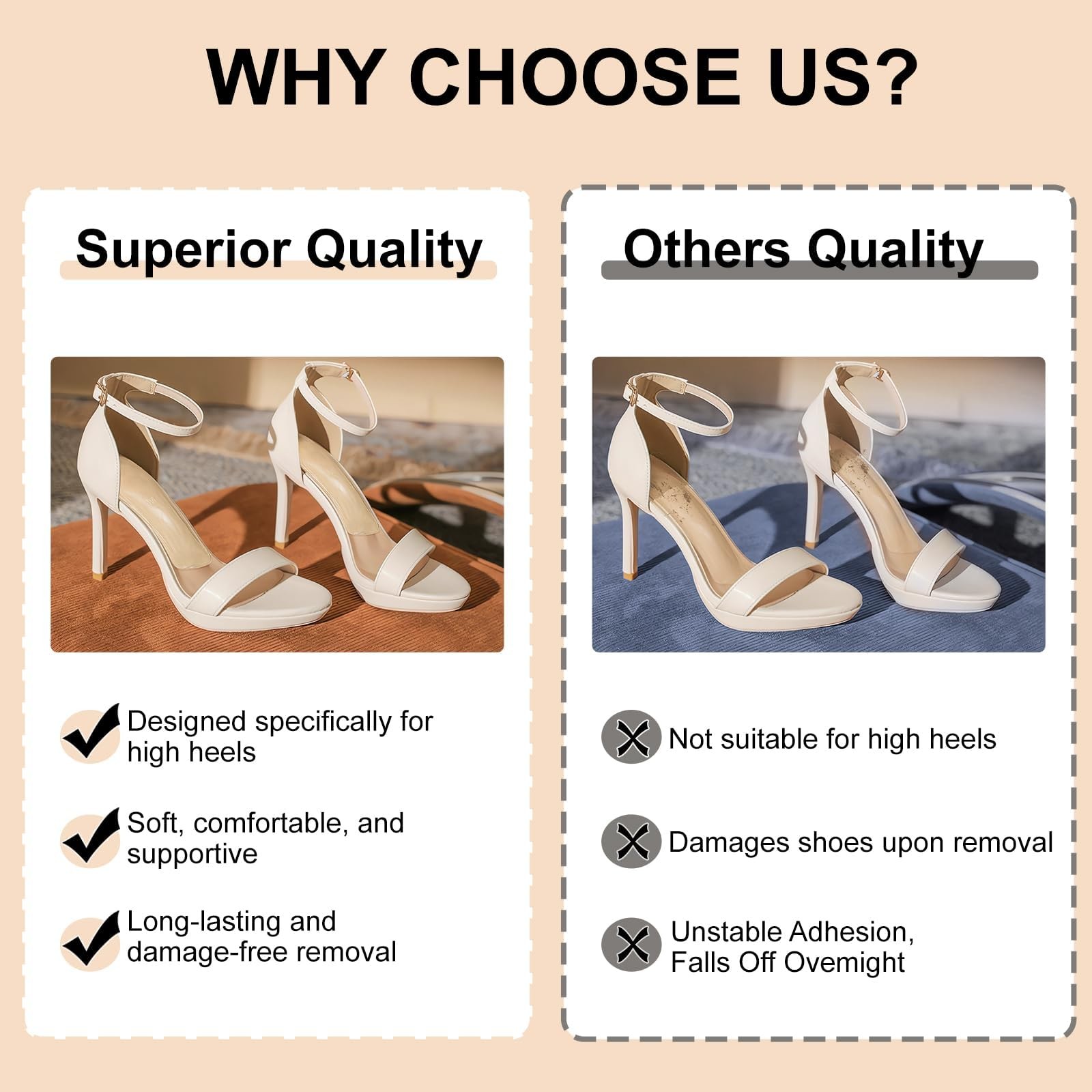 Heel Inserts for – Weight Shifting Insoles for High Heels, Inserts Comfort Pa…