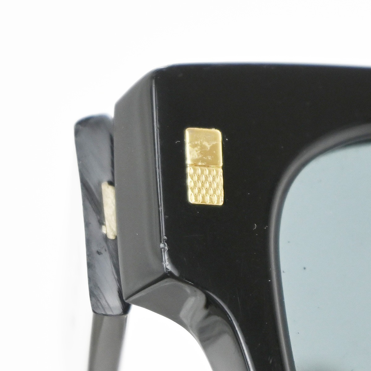 LOUIS VUITTON Escape Square Sunglasses Eye Wear Plastic Black GHW Z1496E 36EG390