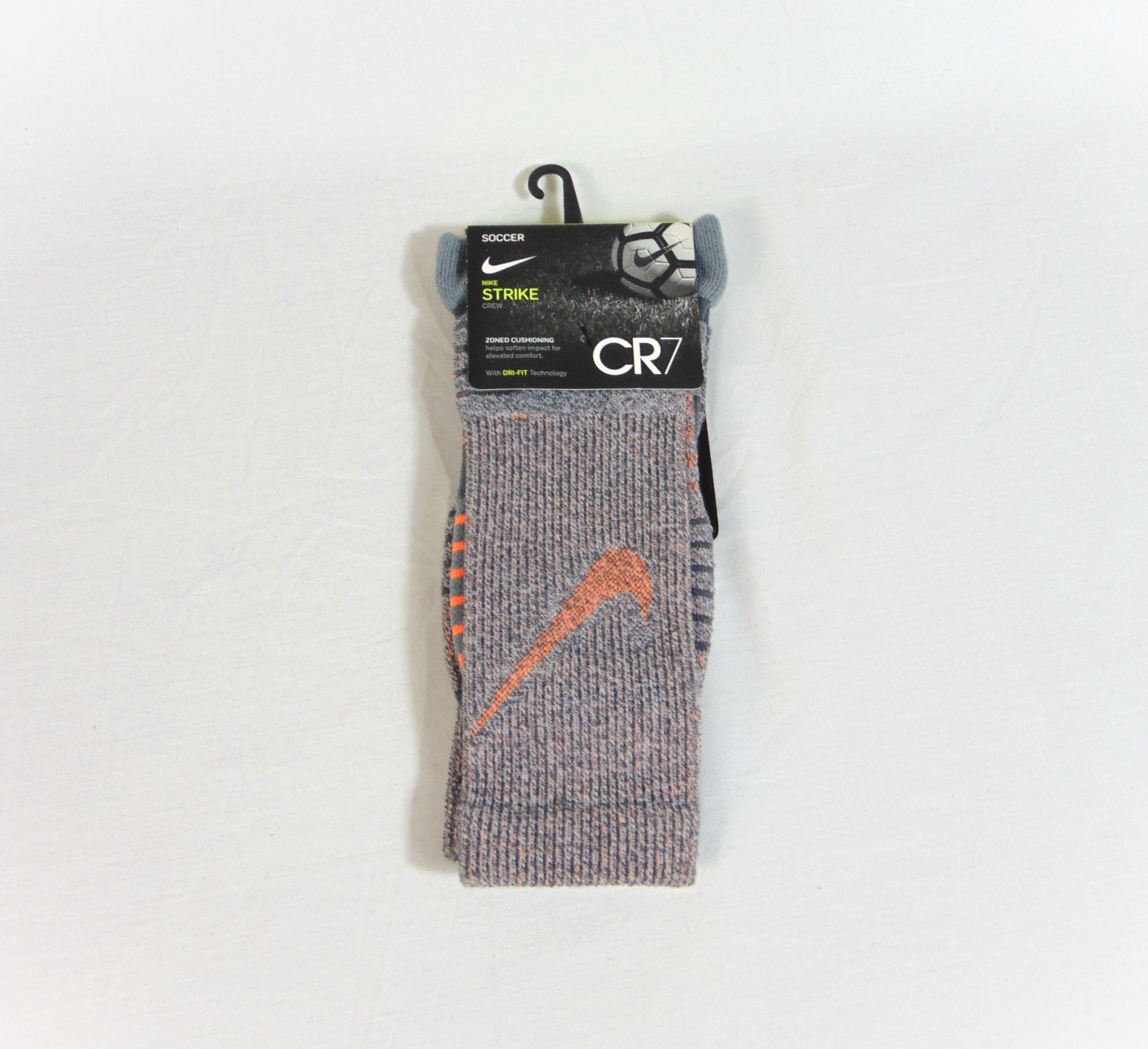 Nike Strike Dry-Fit CR7 Cushioned Crew Soccer Socks Sz 10-11.5 Unisex SX6088 905