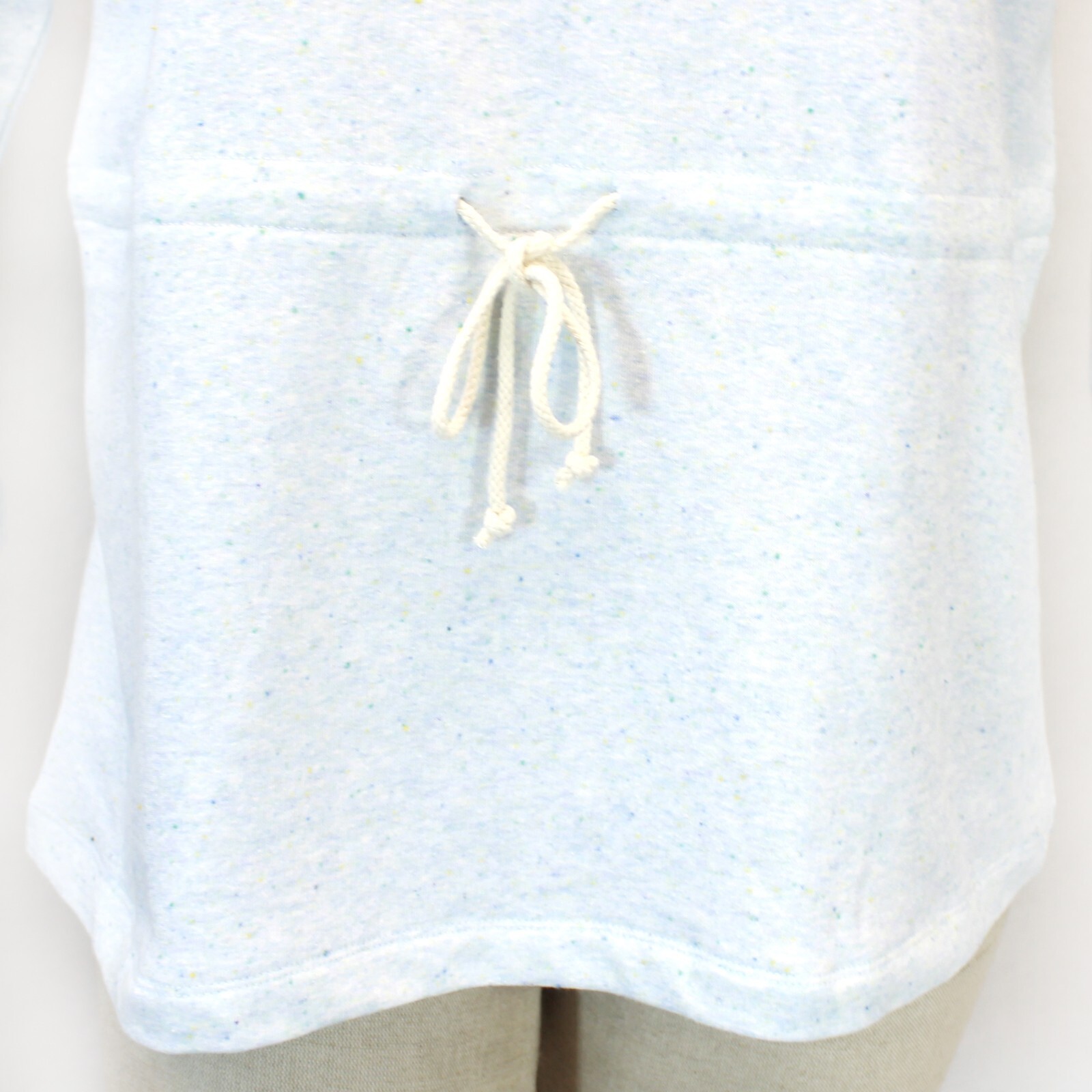 TALBOTS Plus Light Blue Cowl Neck French Terry Pullover TOP SWEATSHIRT 1X