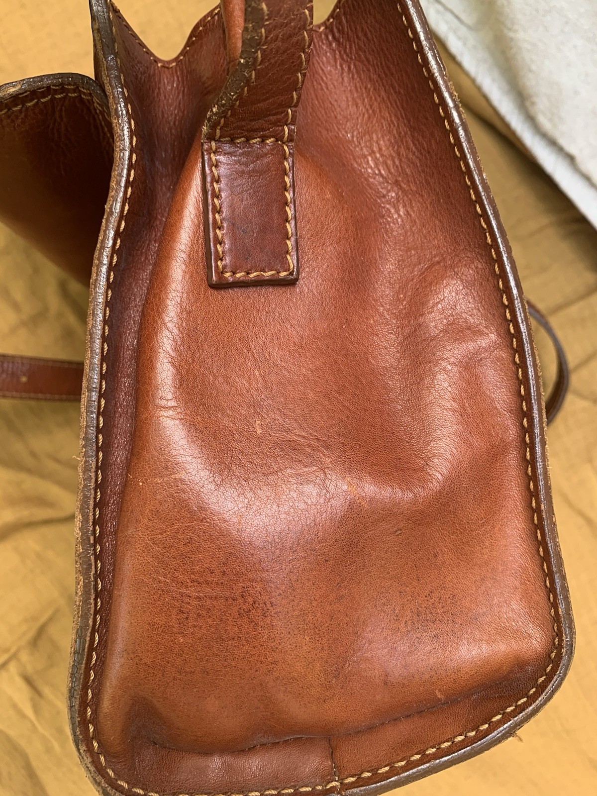 Marforio Venezia Brown Medium Crossbody Bag Magnetic Flap Zip Inner Pockets