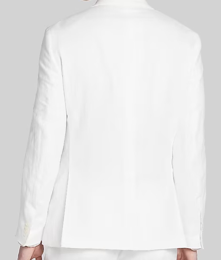 Tommy Hilfiger Modern-Fit Conrad Linen Sport Coat Jacket White 40R MSRP: $295