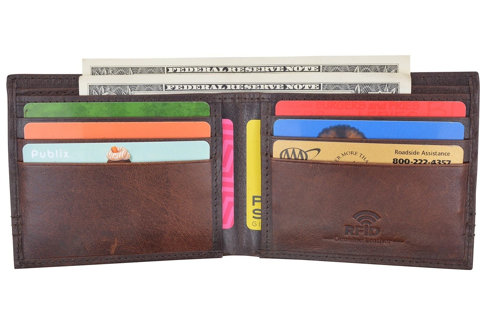 CAZORO Slim Wallet for Men Bifold Genuine Leather RFID Blocking Minimalist…