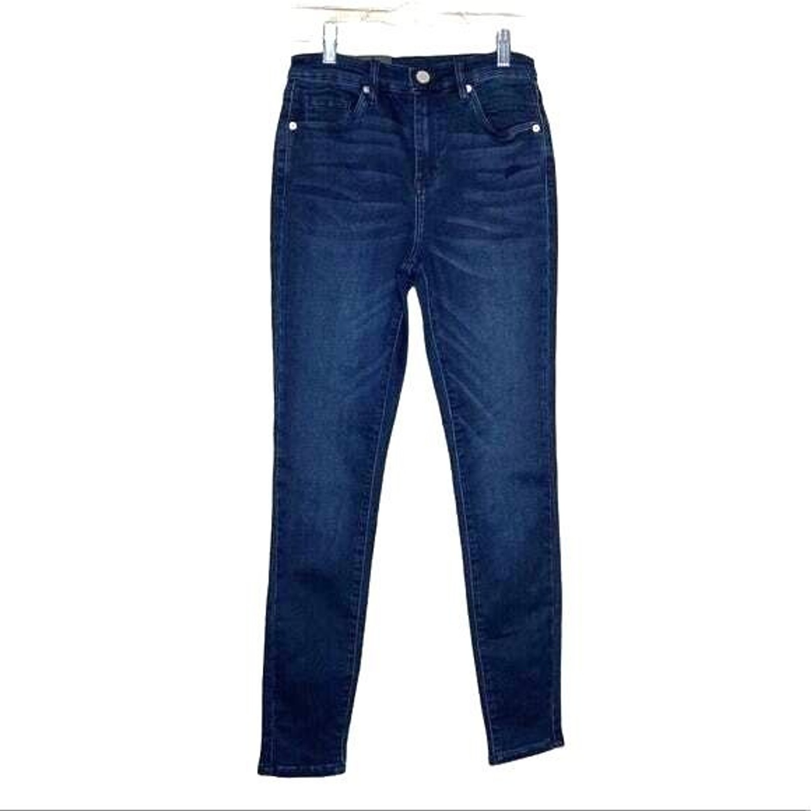 Blank NYC Womens Skinny Jeans Size 27 Dark Blue Stretch Denim New Tags