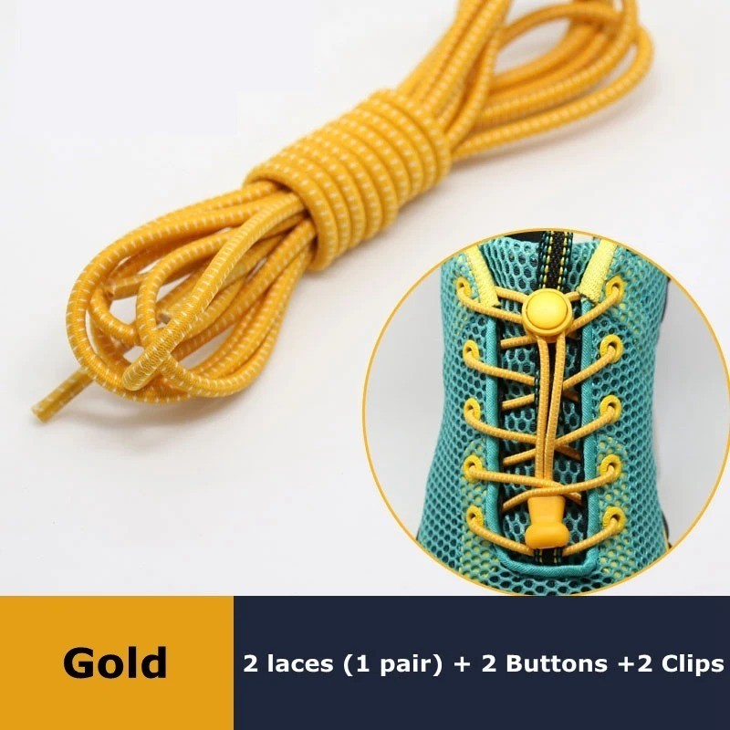 No Tie Elastic Lock Shoe Laces Rope Running Jogging Sneakers Trainer Shoelaces*