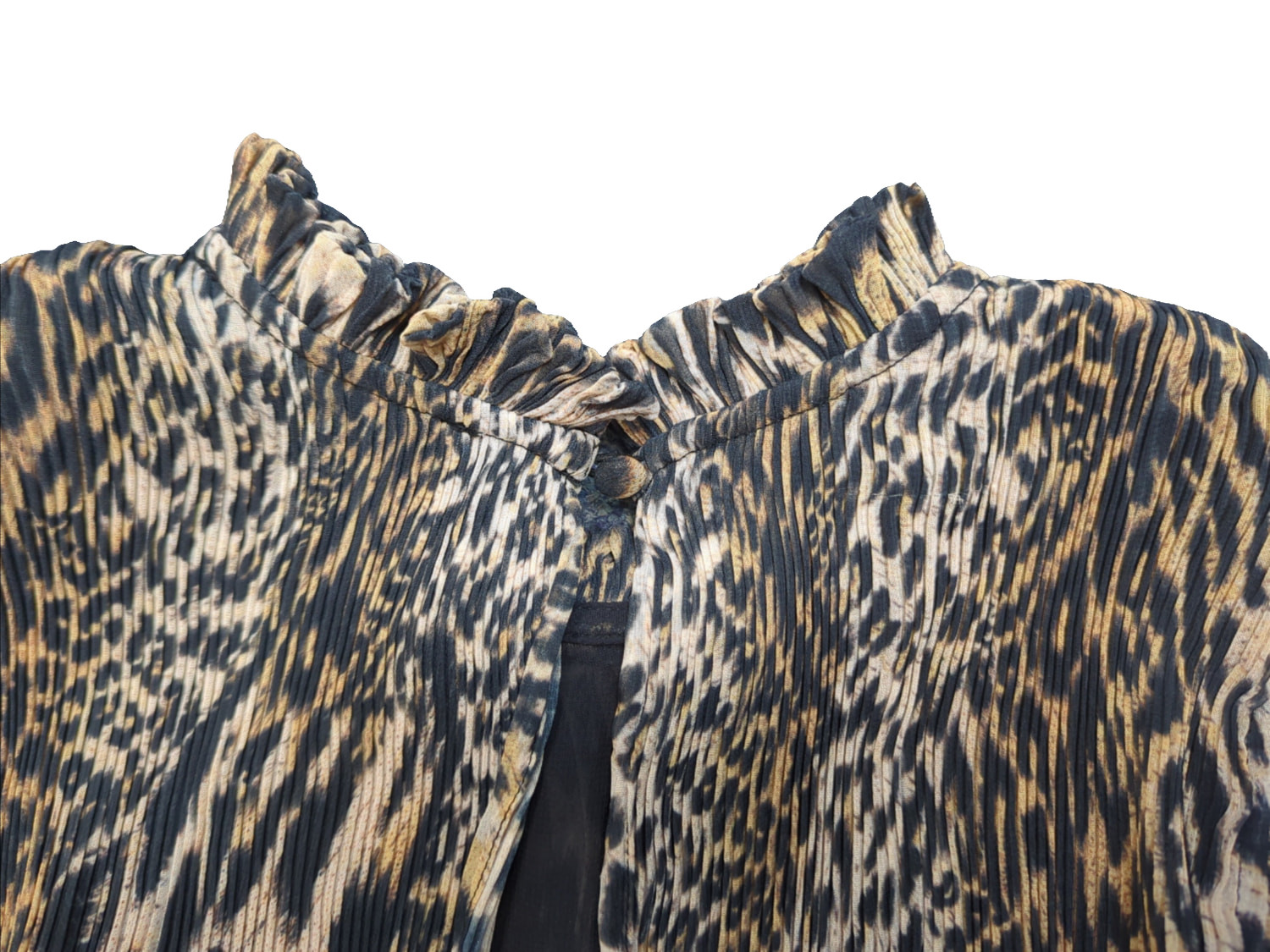 AllSaints Antheia Kiku Leopard Print Tiered Mini Dress – UK 8