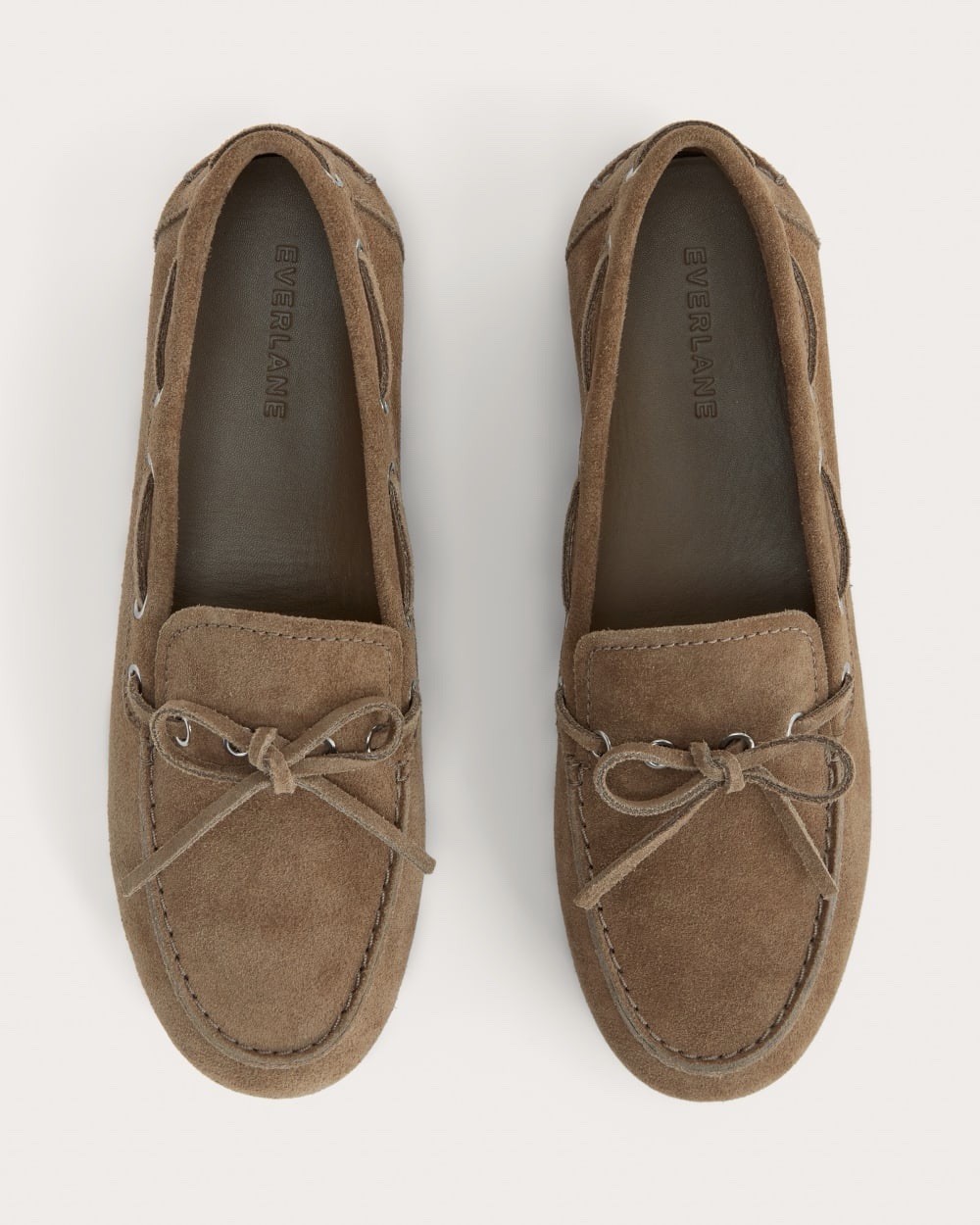 Everlane The Boat Shoe Suede Farro Brown Moccasin Loafers Size 7.5 New in Box