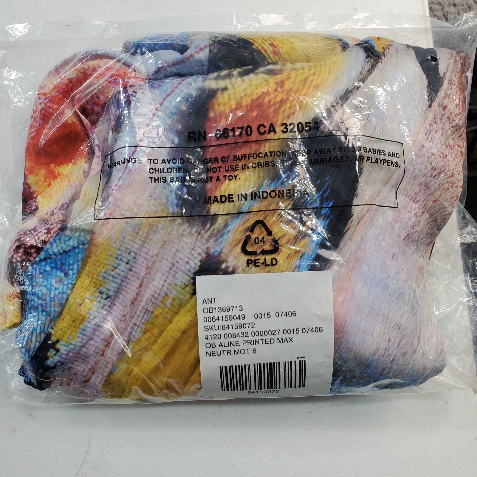Anthropologie Maxi Skirt Women’s 6 Multi Watercolor Art Lined Swing Hem Side Zip