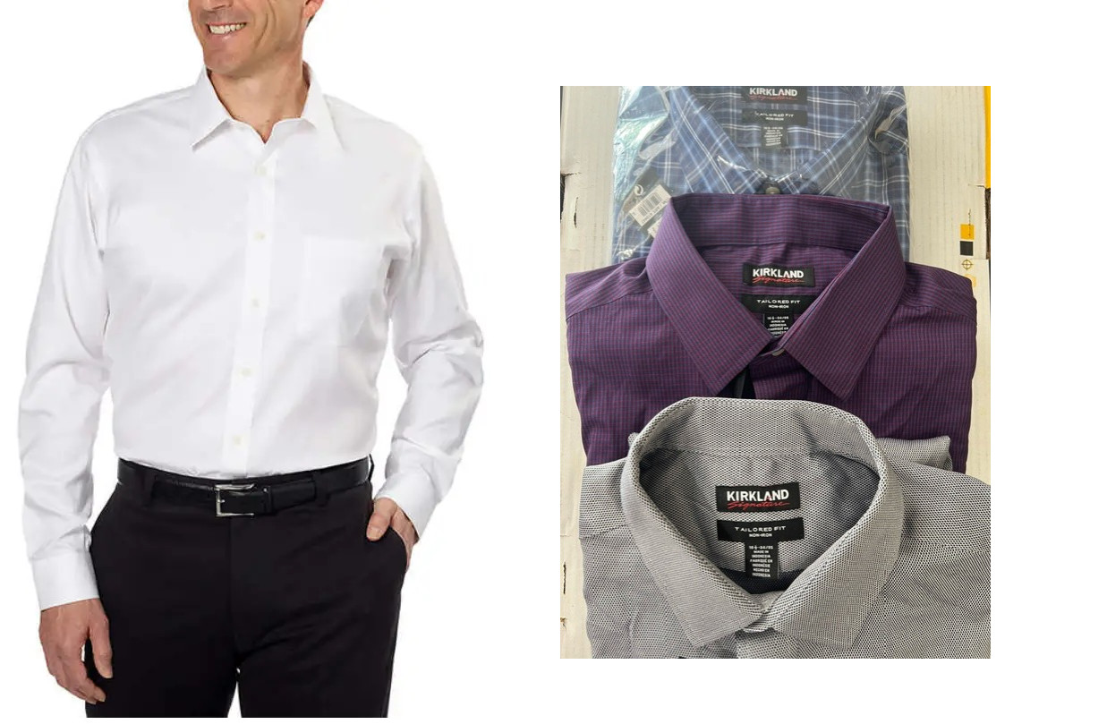 Kirkland Signature Men’s Tailored Fit Dress Shirt