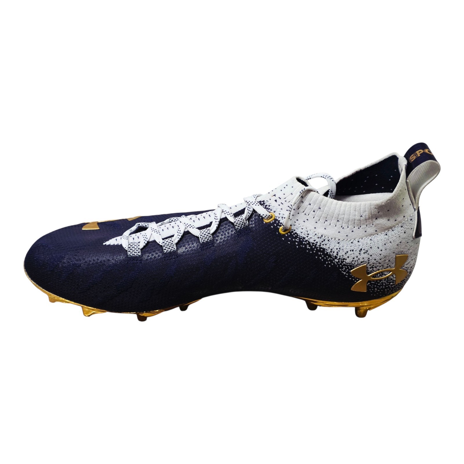 Under Armour Spotlight Lux MC Notre Dame PE Football Cleats Sz 15 3023960-101