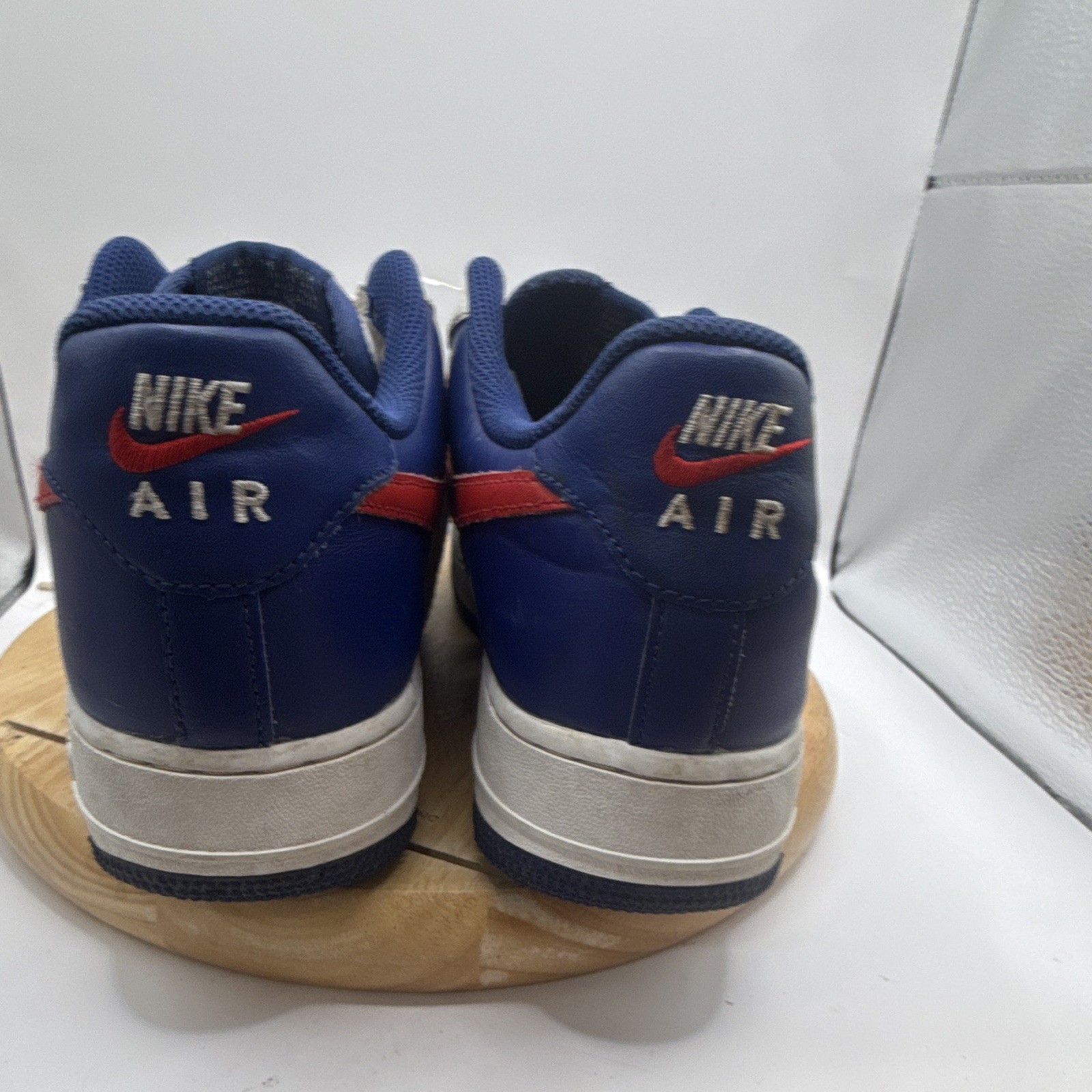 Nike Air Force 1 Blue/White/Red Lace Up Low Top Men’s Athletic Sneaker
