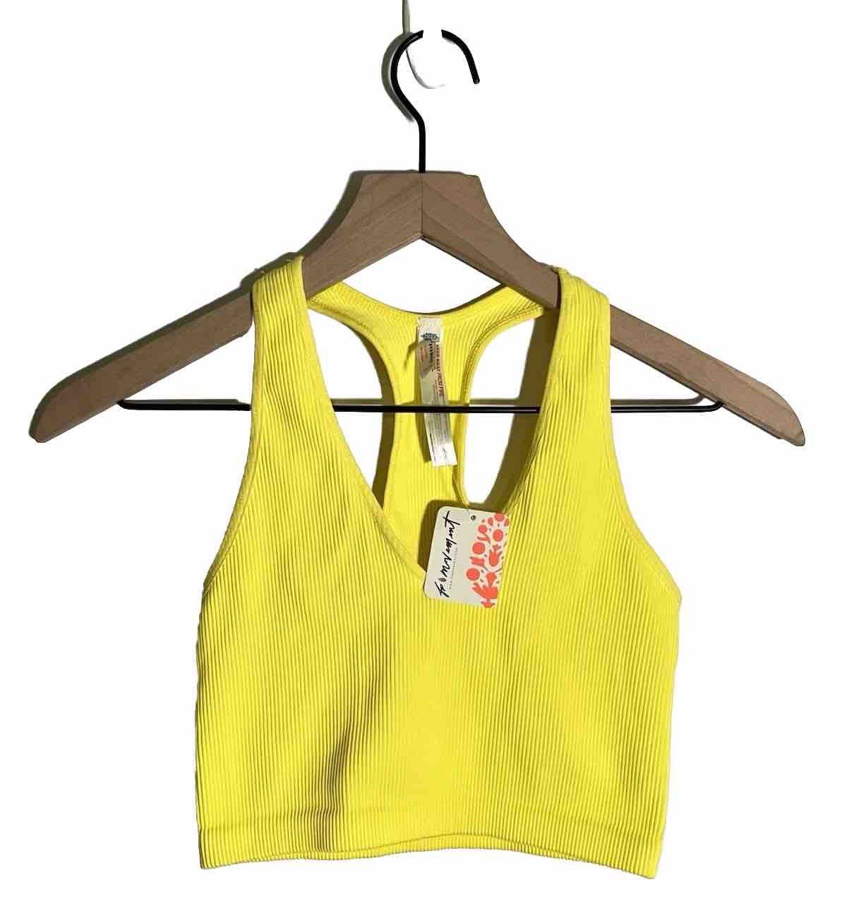 Free People Women’s FP Movement Free Throw Crop Top in Lemon Verbena