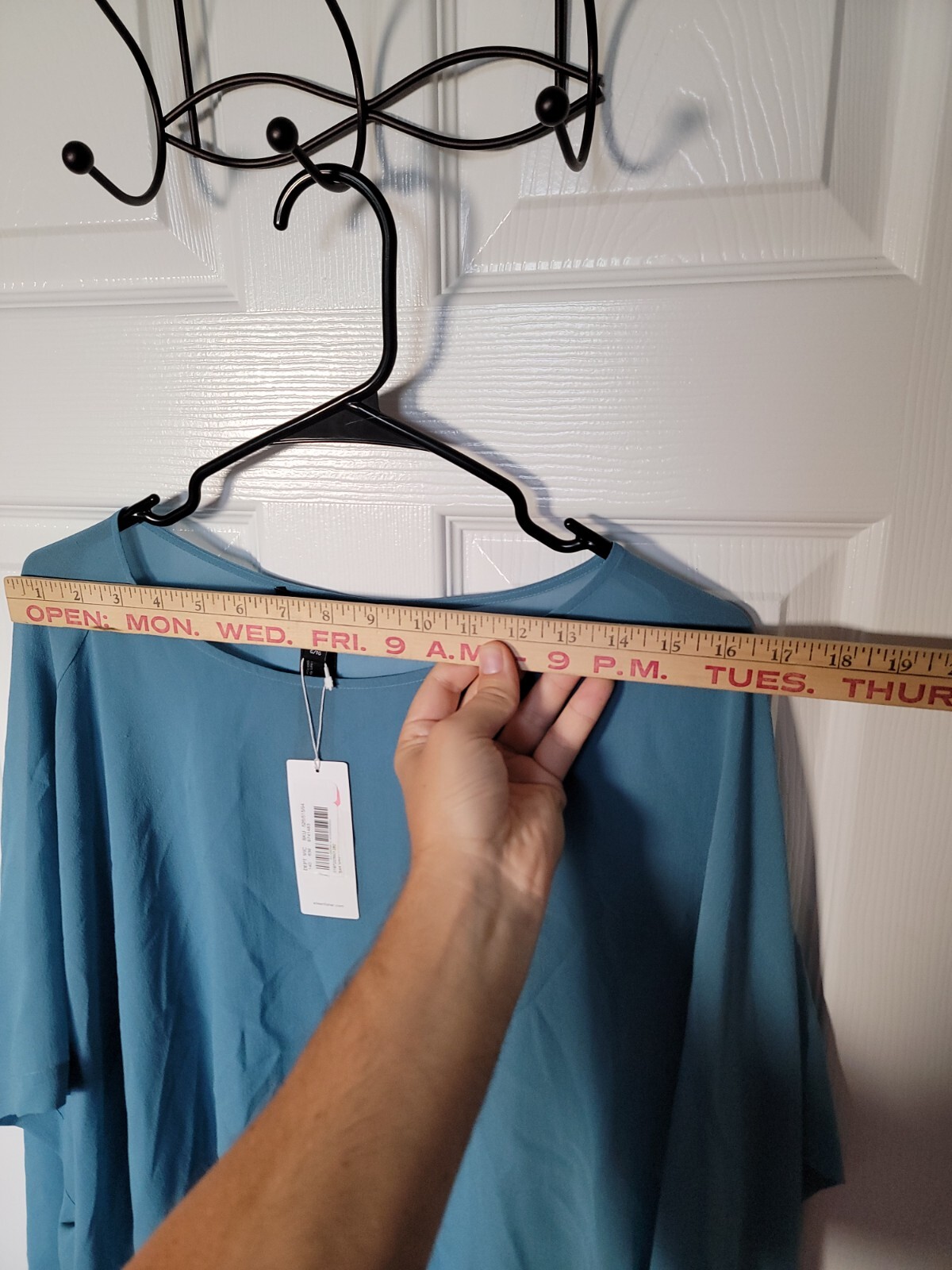 Eileen Fisher Geran Sheer Silk Georgette Bateau Neck Top Size Large/XL NWT $178