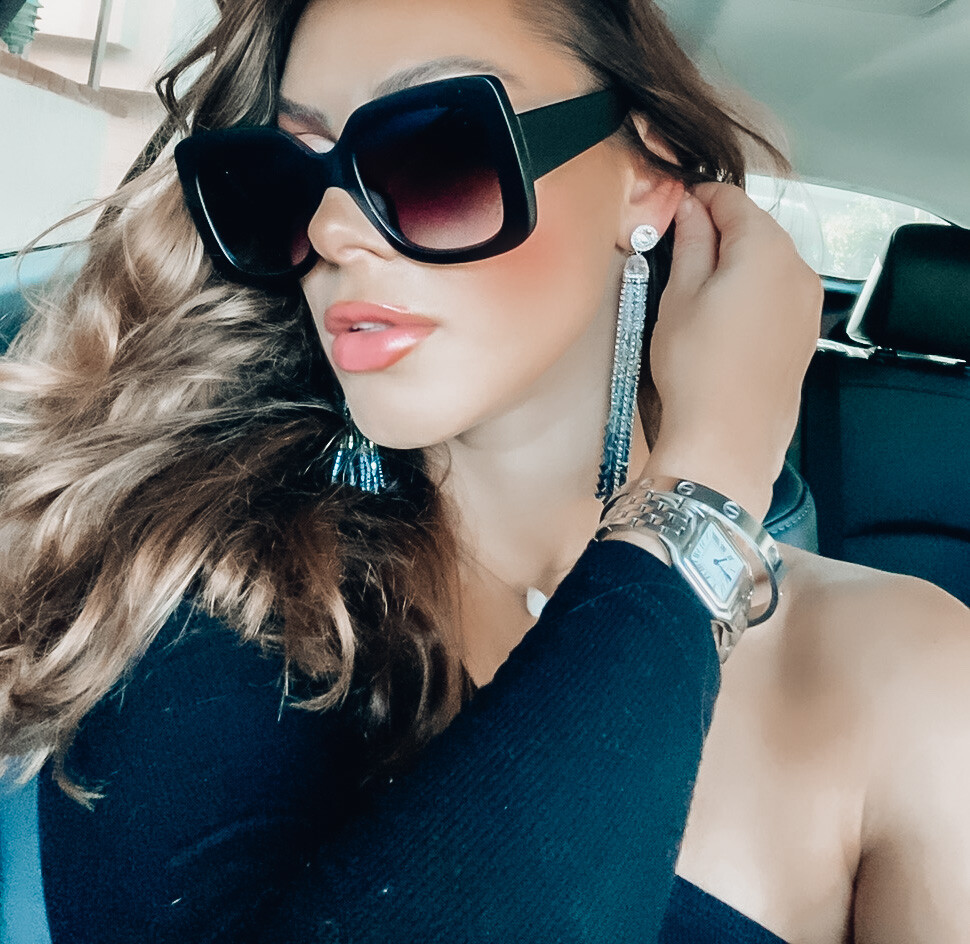 Sunglasses “JACKIE” Large Oversized BIG Square Lady Women Retro Vintage GAFAS