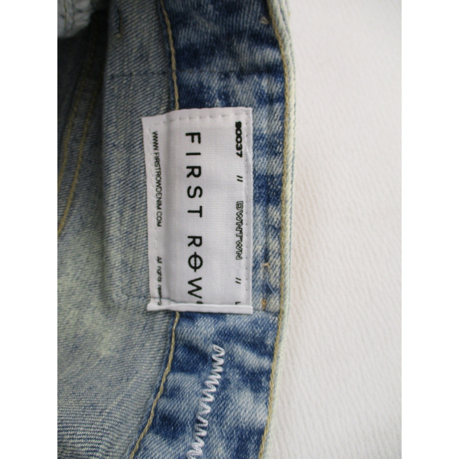First Row Cargo Jeans Mens 30×32 Light Wash Denim Utility Pocket Streetwear