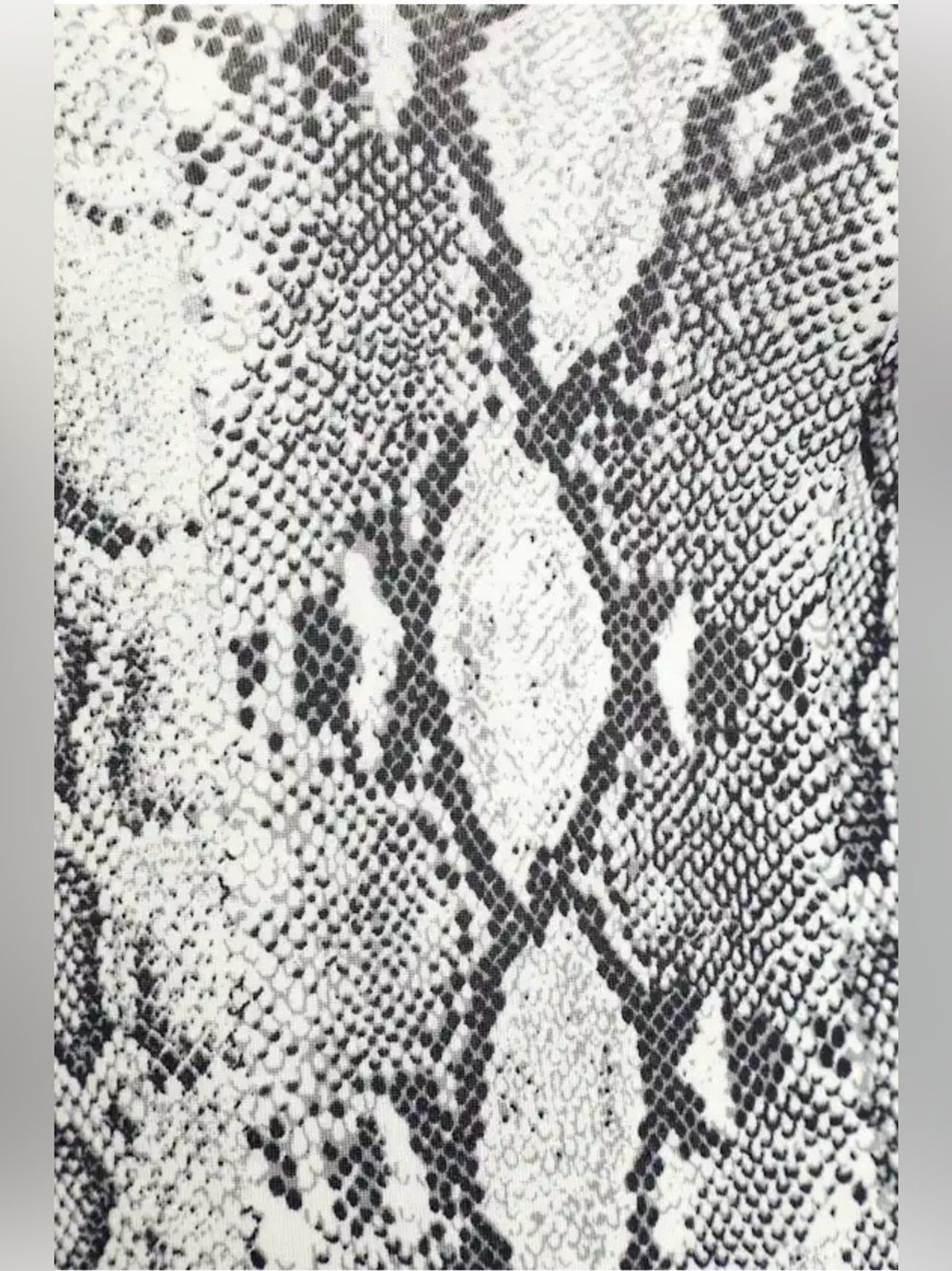 LULUS Women’s Wildlife Black and White Snake Print One Piece Bodysuit Size XS
