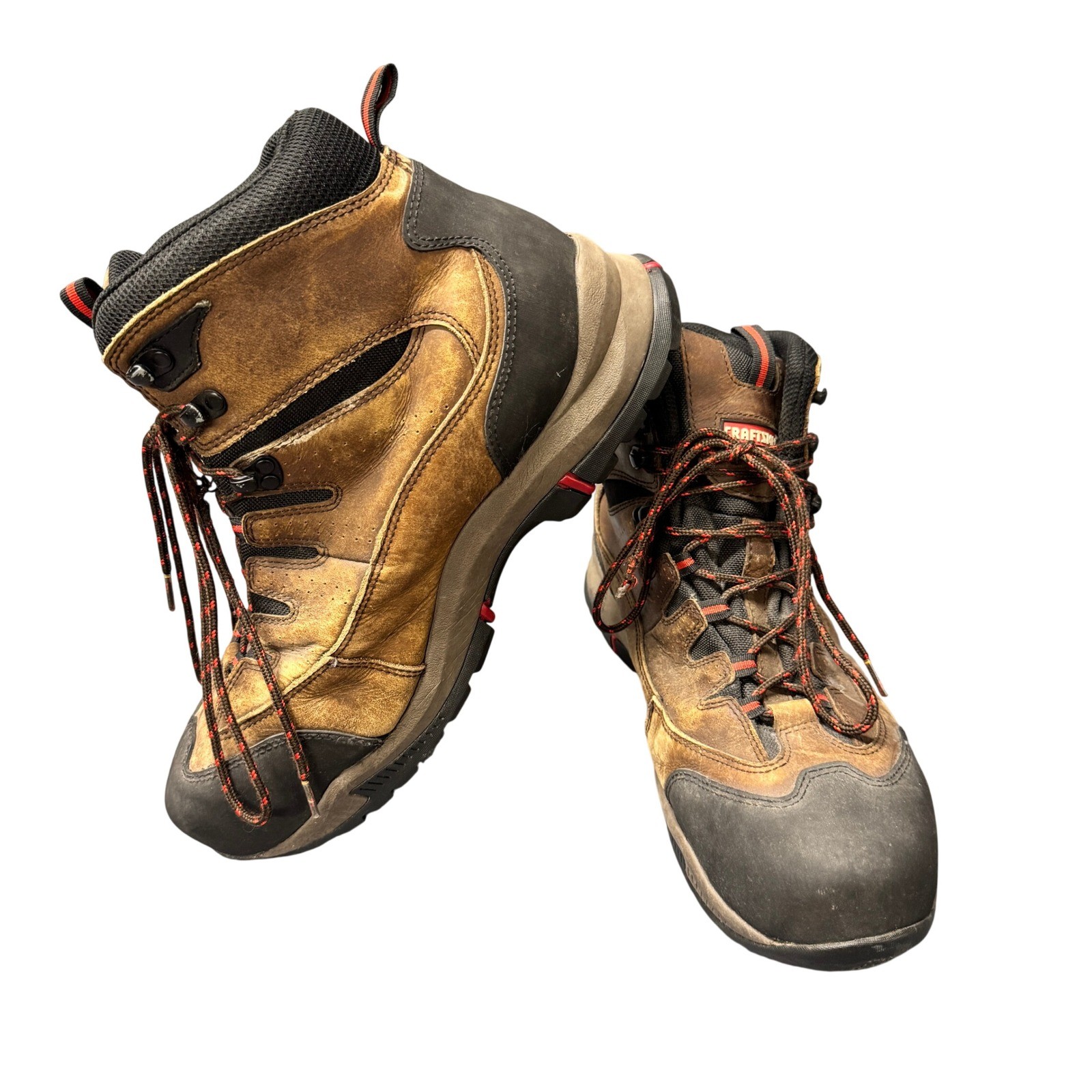 Craftsman Boots Mens 13 D Safety Toe Hiker Brown Work Leather Utility
