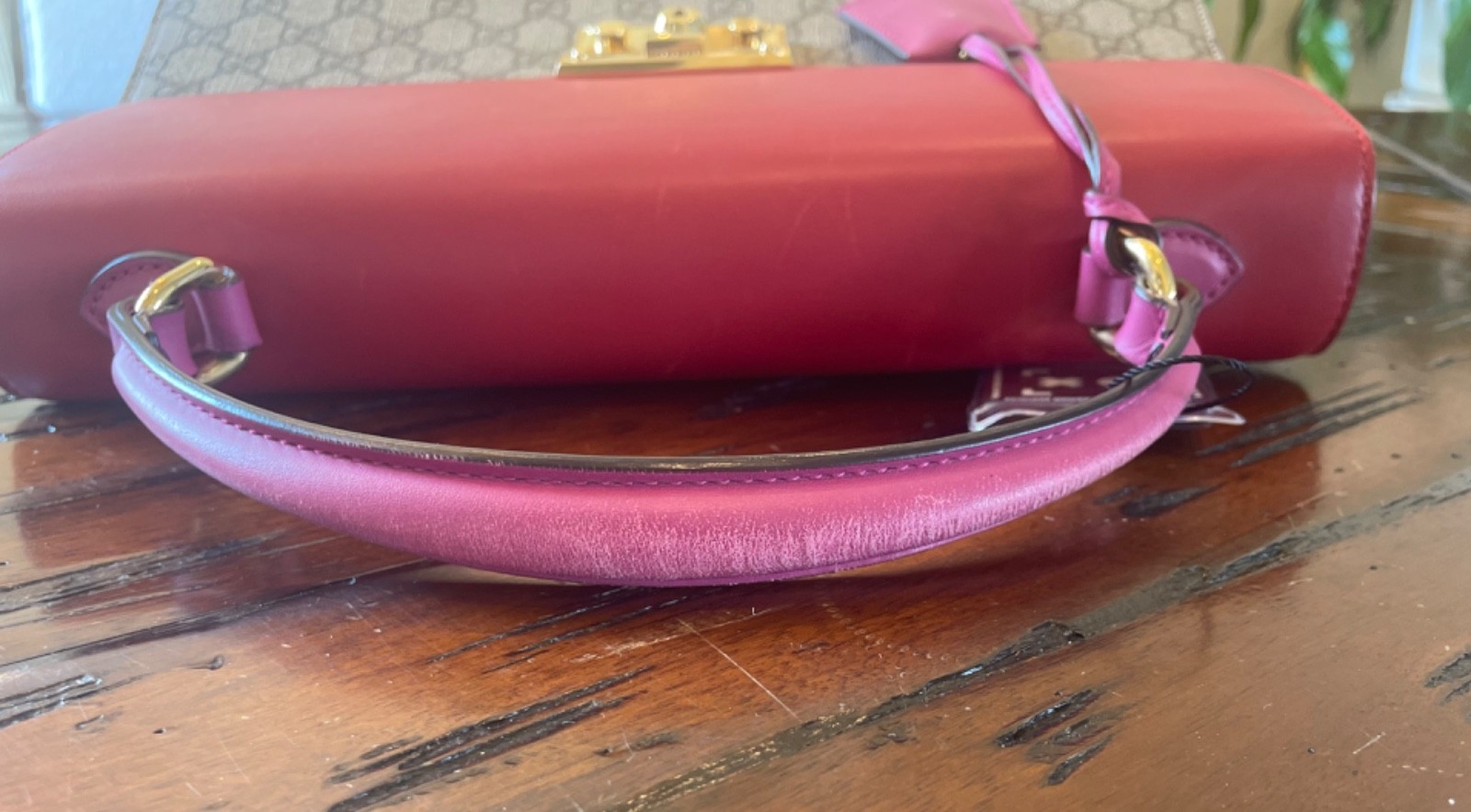 Gucci GG Supreme Monogram Canvas Top Handle Bag Handbag Purse