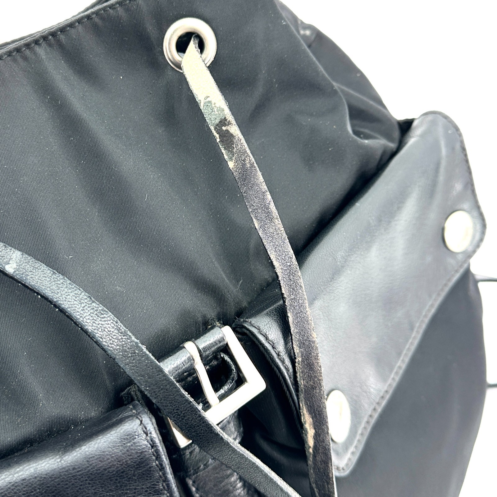 PRADA Rucksack Nylon Logo With Dust Bag