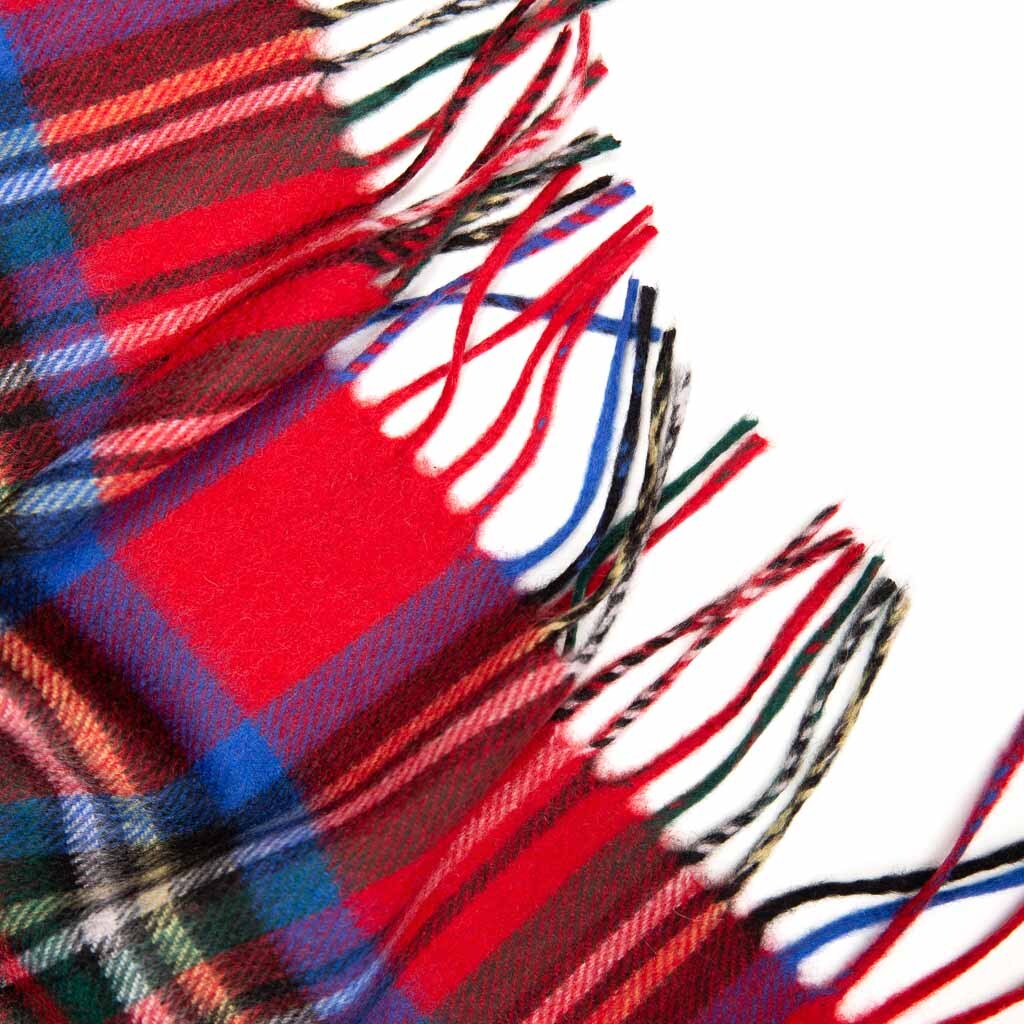For Womens Mens 100% Cashmere Scotland Made Plaid check Warm Scarves Wool Scarf