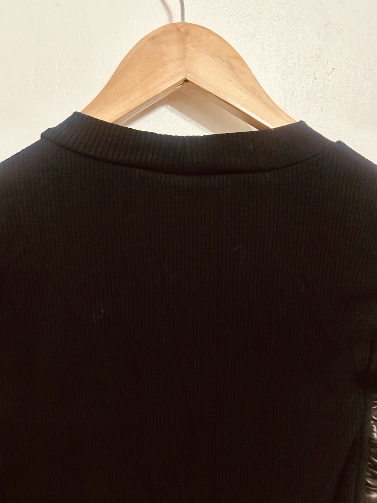 Sundays In Brooklyn Black High Neck Tank With Ruffled Detailing On Sleeves
