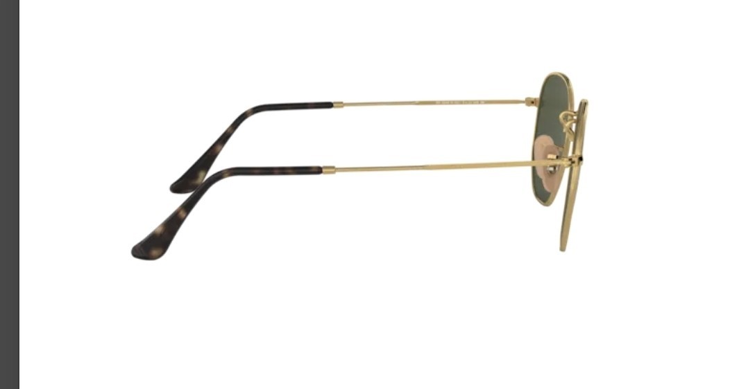Ray-Ban RB3548N 001/30 51-21 Hexagonal Sunglasses – Gold/Silver Flash