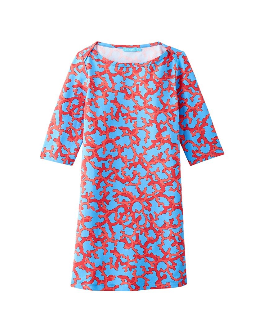 J.Mclaughlin Brisbane Coral Mari Dress Blue 4