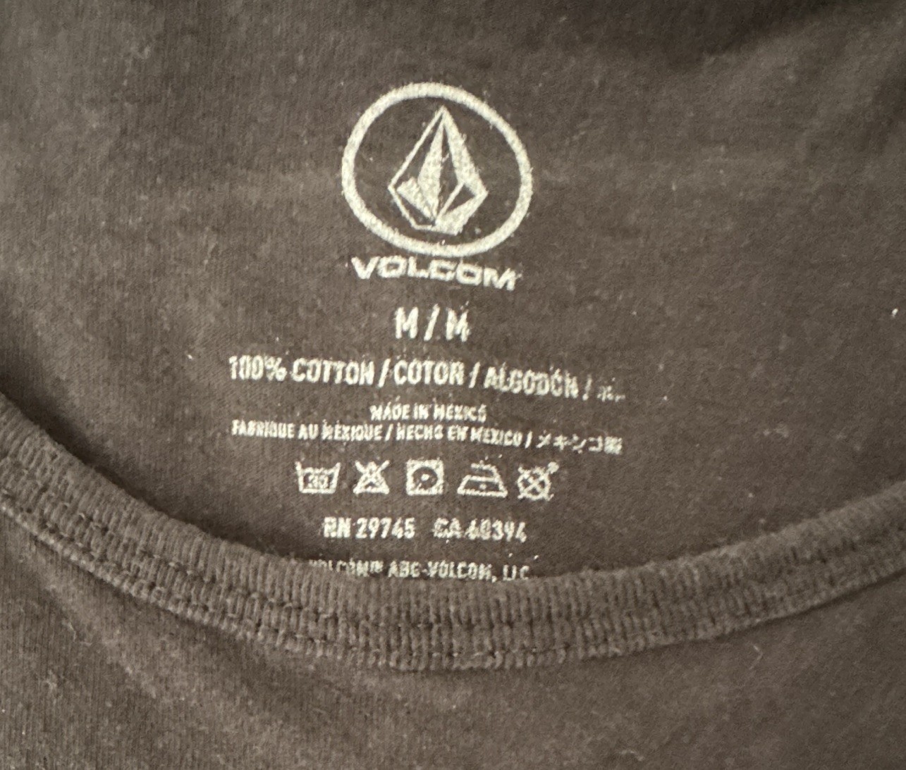 Volcom Men’s Brown Round Neck Sleeveless Solid Logo Cotton Knit Tank Top M