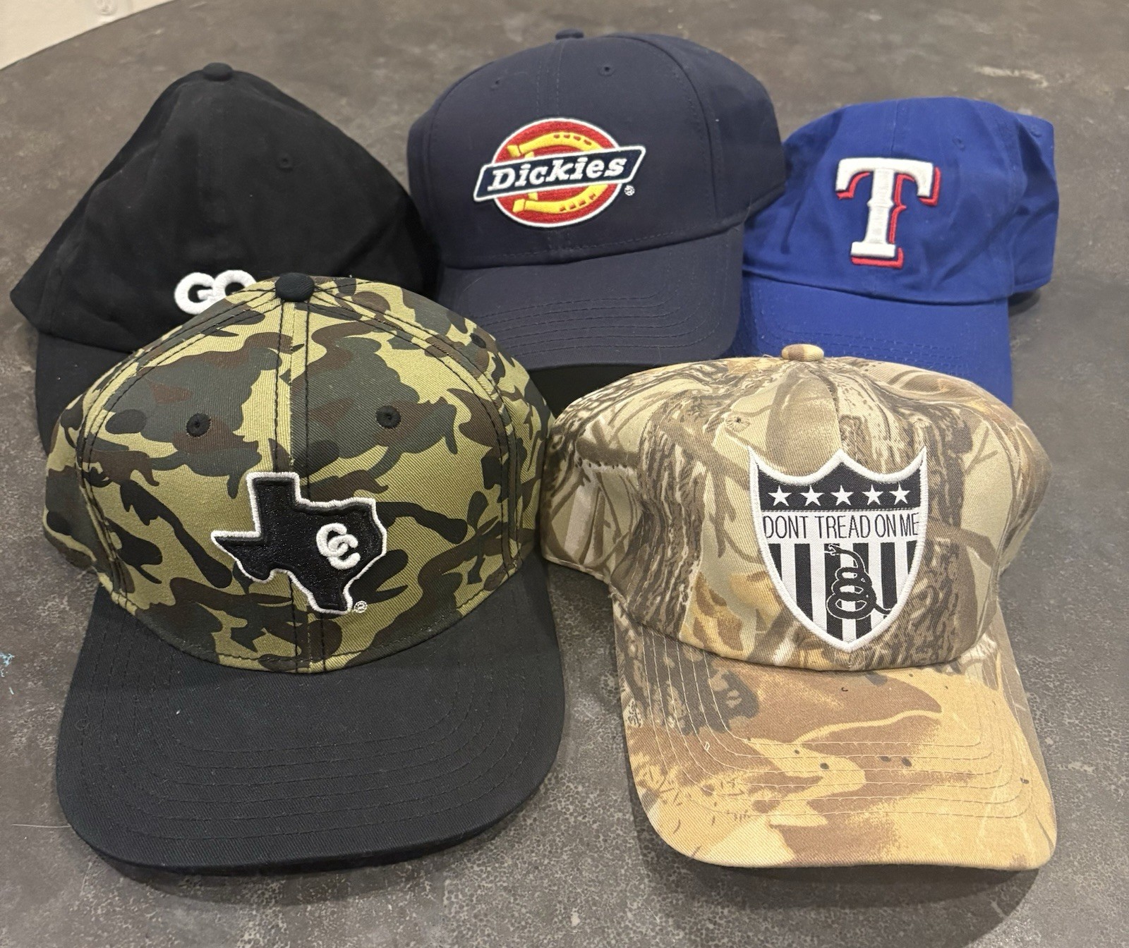 Variety of Logo Baseball Caps Collection
