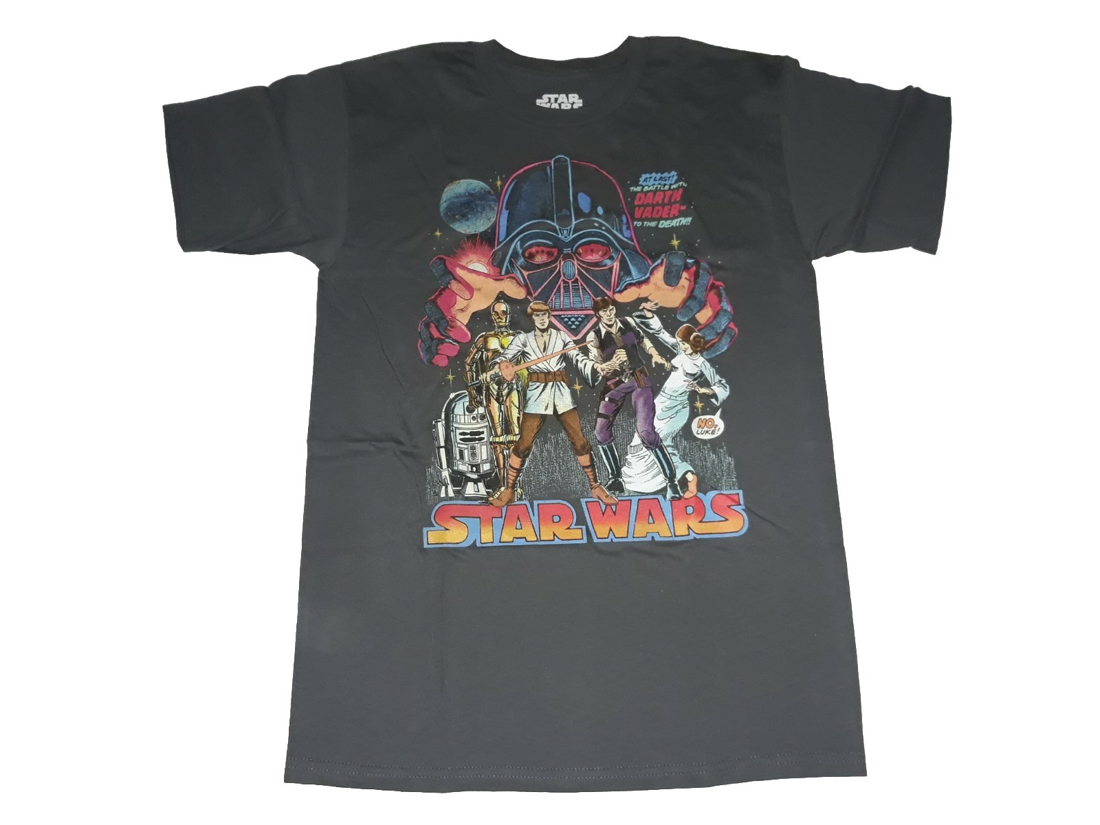 Star Wars Classic Graphic Shirt Men’s SMALL Darth Vader Han Solo Leia NEW