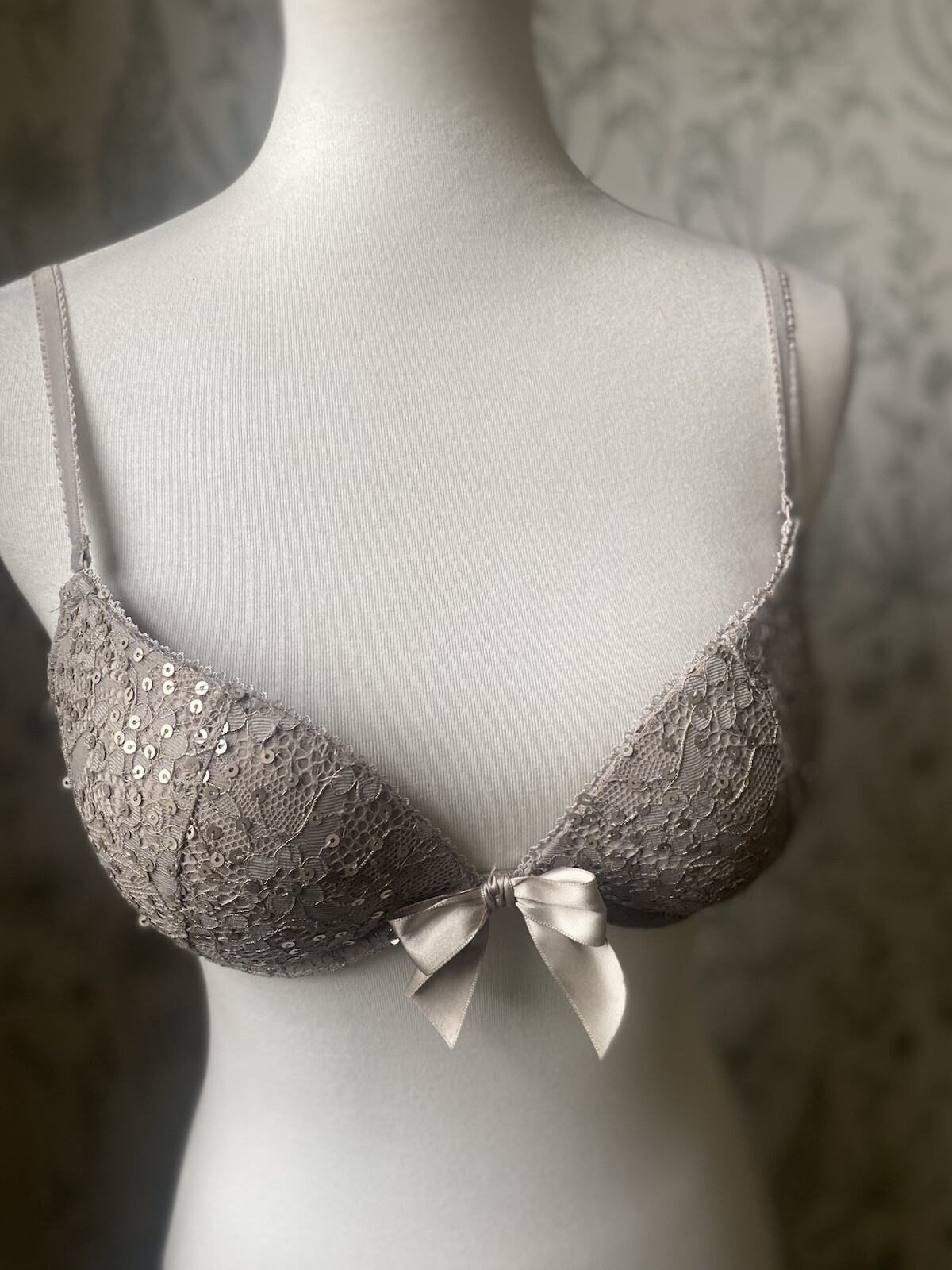 Aerie Sequence Nude Bra Size 34B 34 B Concert Festival Classic Club