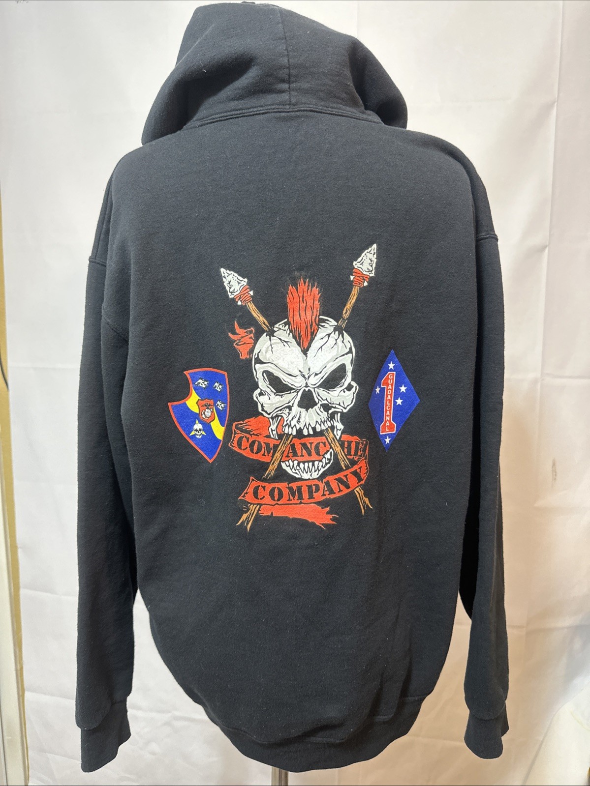 3rd Light Armored Reconnaissance Battalion Hoodie Comanche Company Men Size L